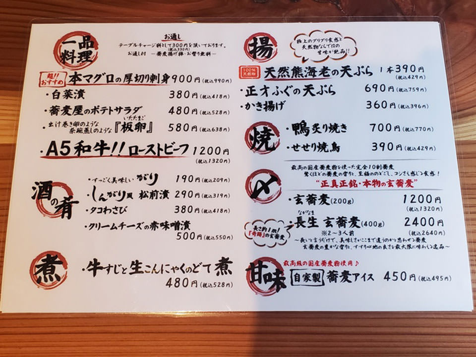 メニュー