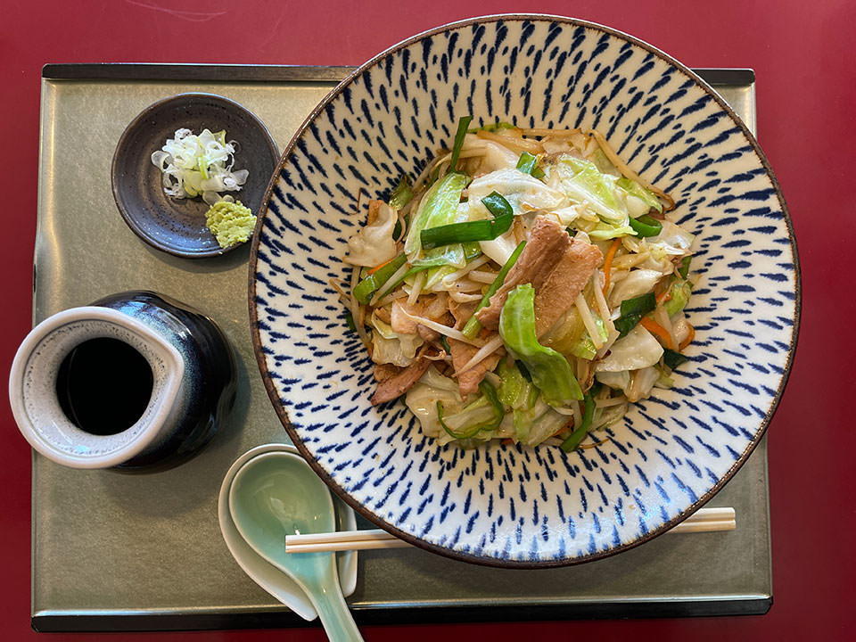 野菜炒めそば