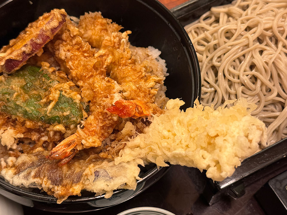 特上天丼と蕎麦