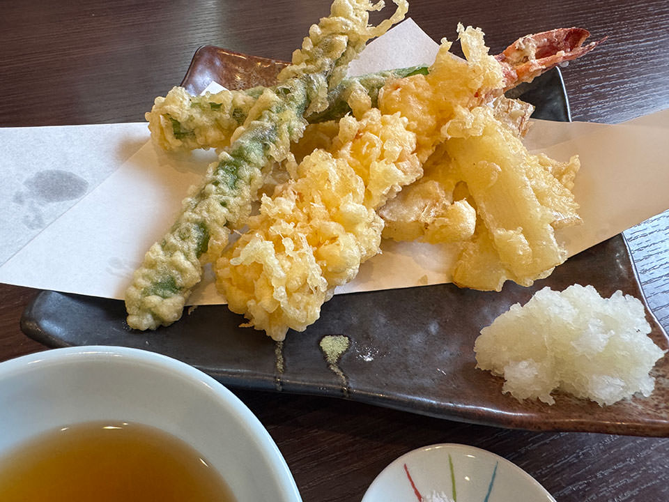 天ぷらの盛り合わせ